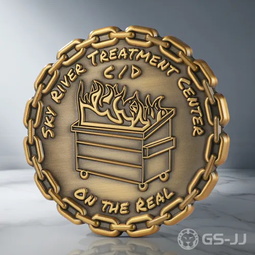 Custom Dumpster Fire Challenge Coins Custom Dumpster Fire Challenge Coins