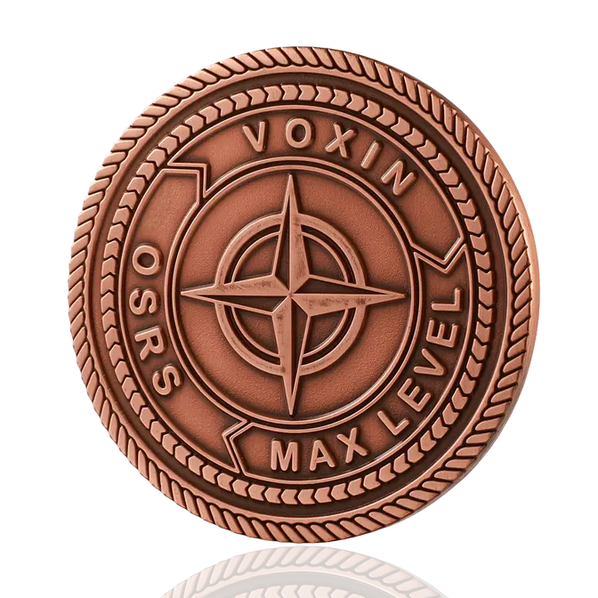 Voxin OSRS Max Level Antique Copper Challenge Coin