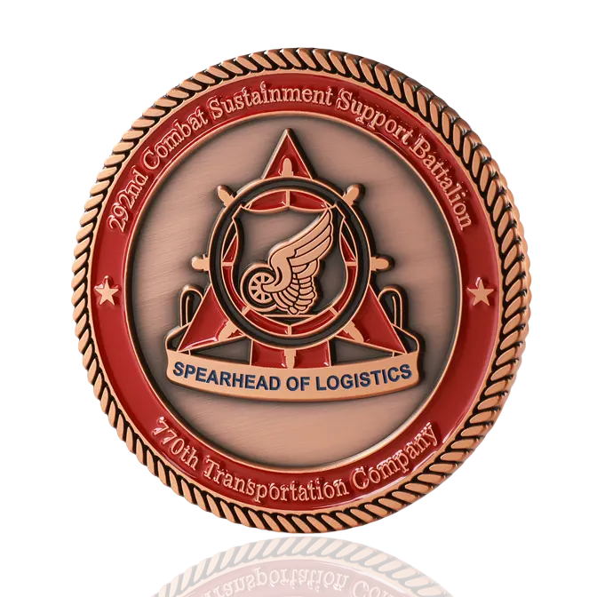 292nd Combat Sustainment Support Battalion Antique Copper Challenge Coin
