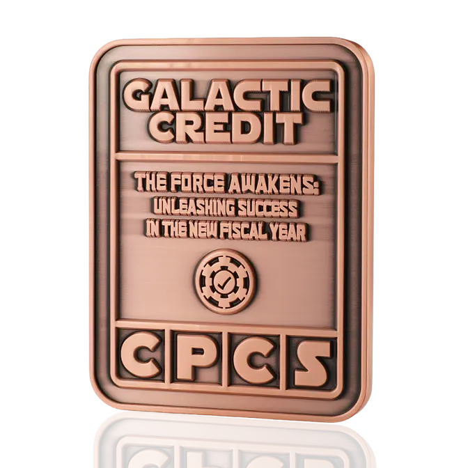 Galactic Credit CPCs Antique Copper Challenge Coin