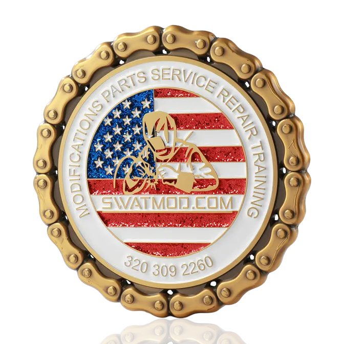 SWATMOD Tactical Glitter Color Challenge Coin