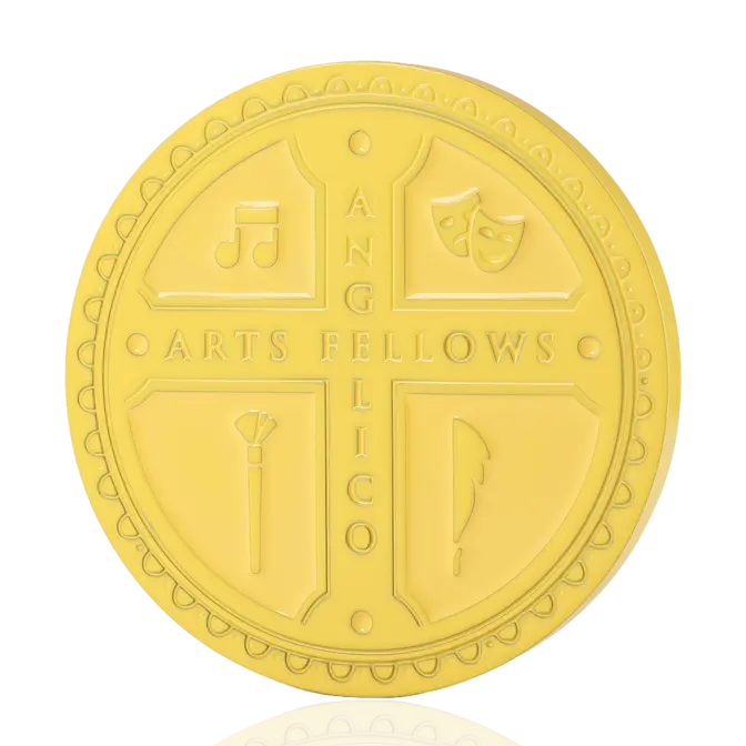 Anglico Arts Fellows Dye Yellow Challenge Coin