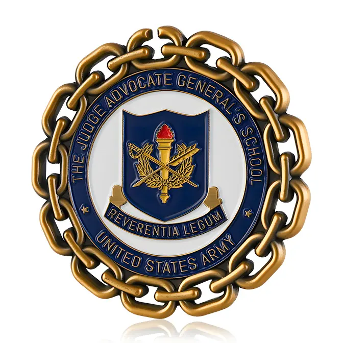 US Army Judge Advocate General's School "Reverentia Legum" Heavy Chain Edge Challenge
