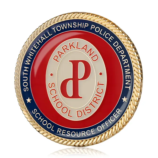 South Whitehall Township Police Department Parkland School District Epoxy Challenge Coin