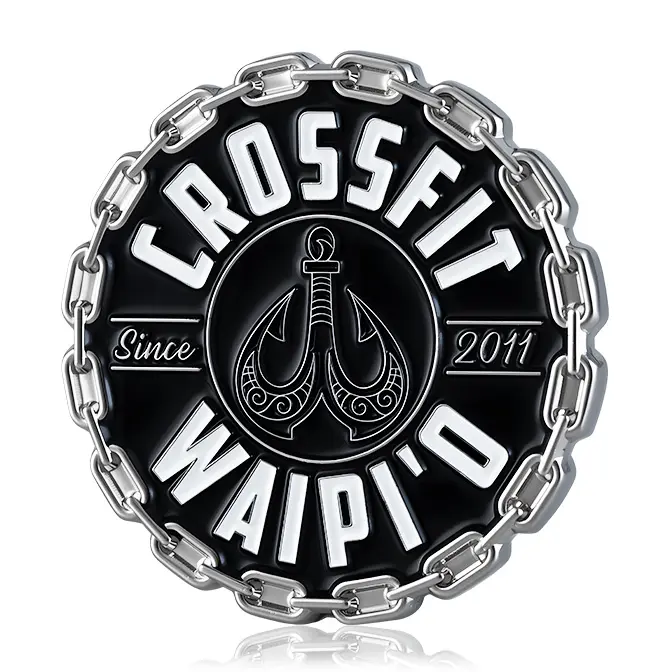 CrossFit Waipi'o "Since 2011" Anchor Chain Edge Challenge Coin