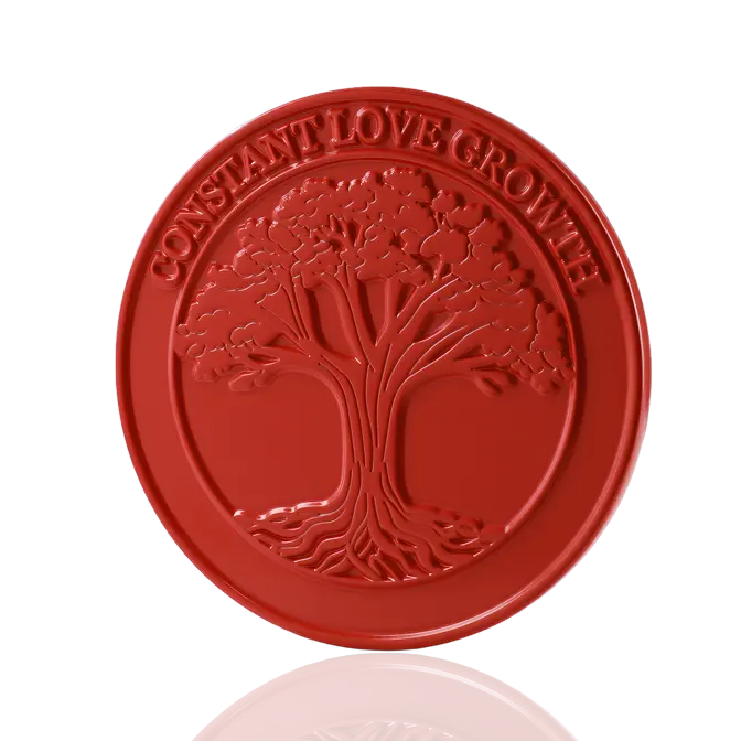 Constant Love Growth Tree of Life Dye Red Challenge Coin