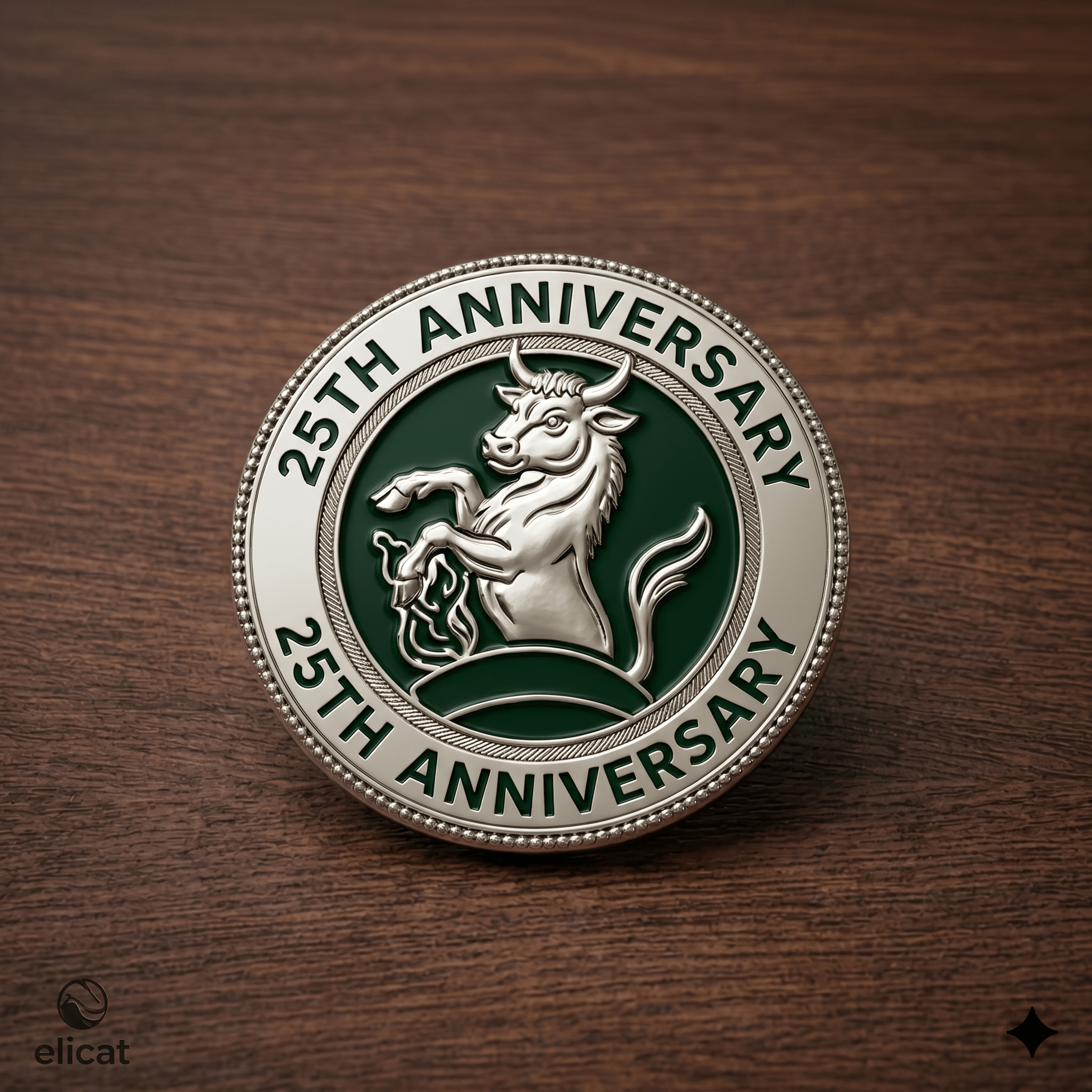 25th Anniversary Bull Commemorative Pin 25th Anniversary Bull Commemorative Pin