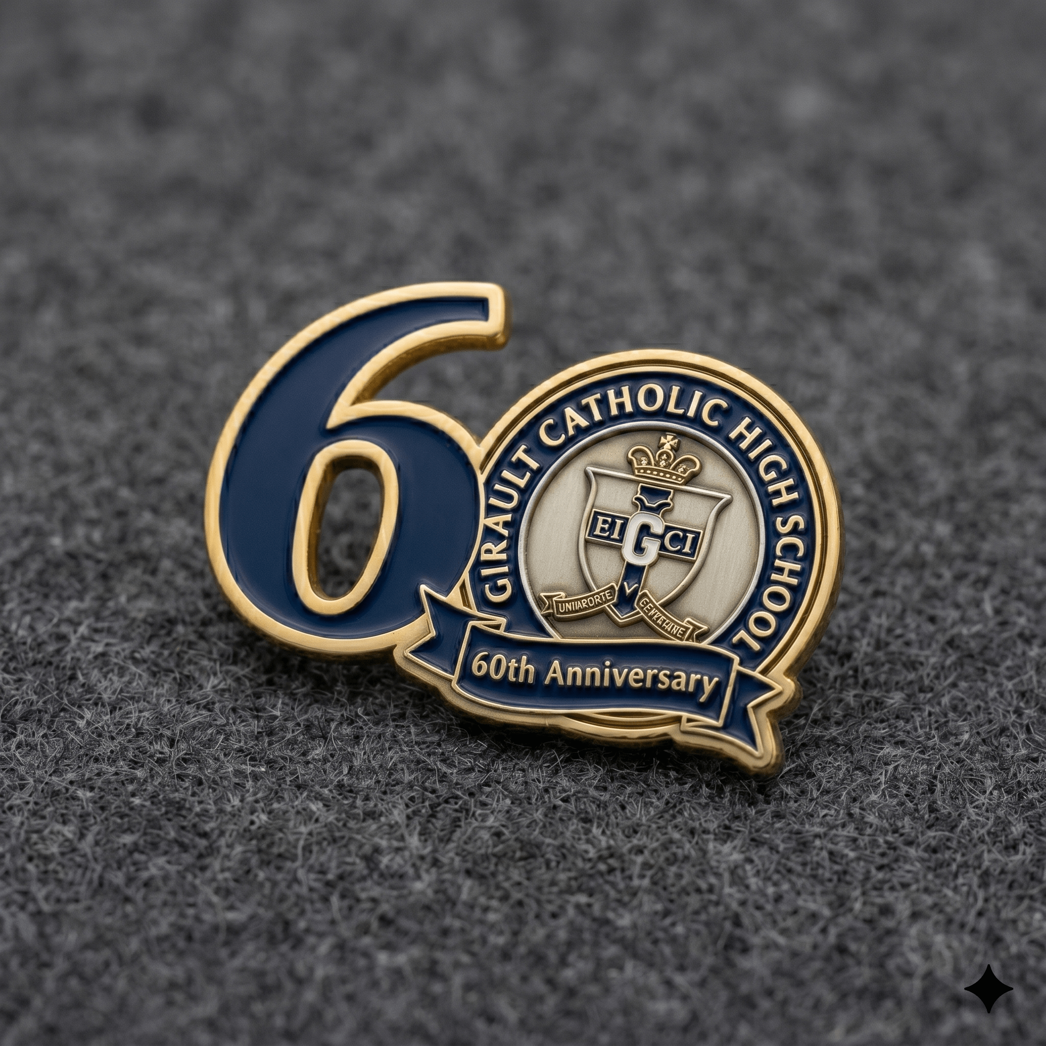 High School 60th Anniversary Pin High School 60th Anniversary Pin