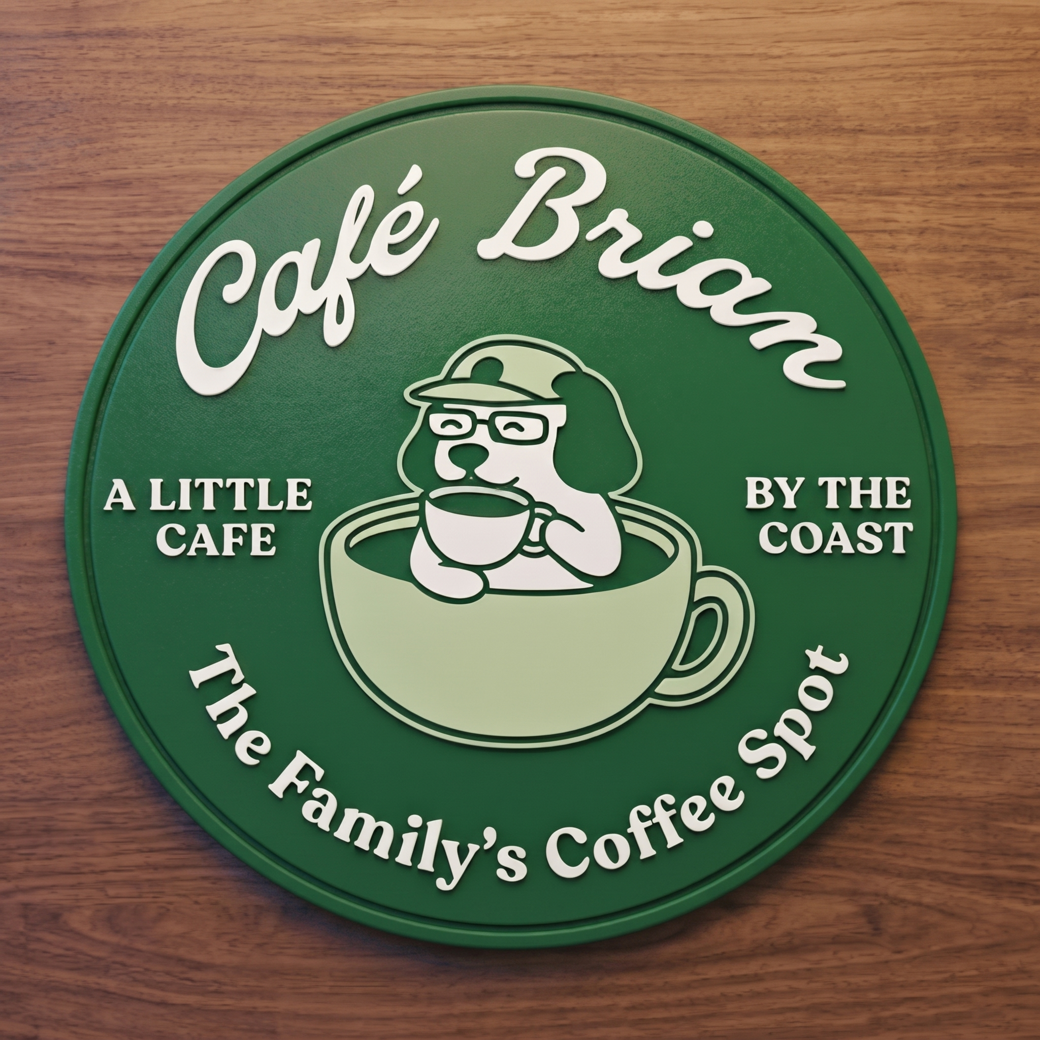 Puppy Irregular Embossed PVC Coaster