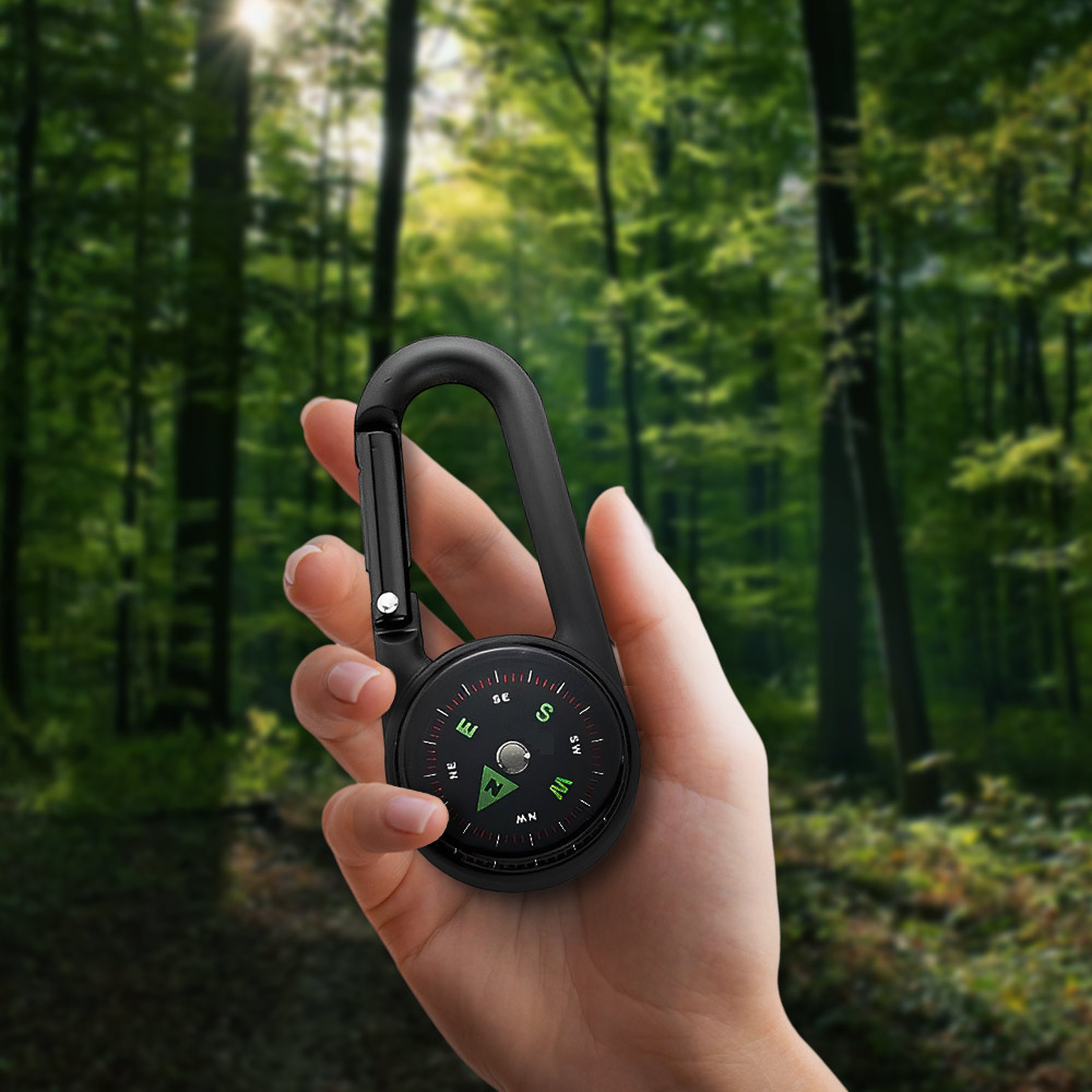 Carabiner Compass Keychain Carabiner Compass Keychain
