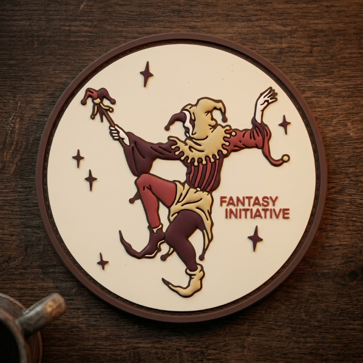 Fantasy Initiative Jester PVC Coaster