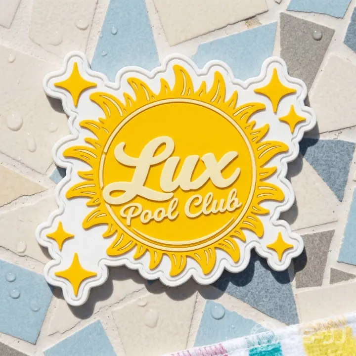 Sun Shaped PVC Coaster Sun Shaped PVC Coaster
