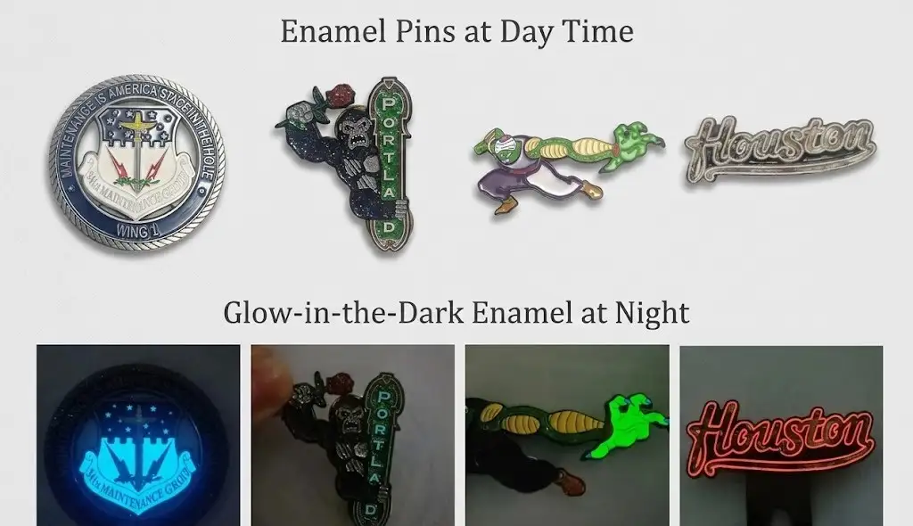 Glow In The Dark Enamel For Custom Pins