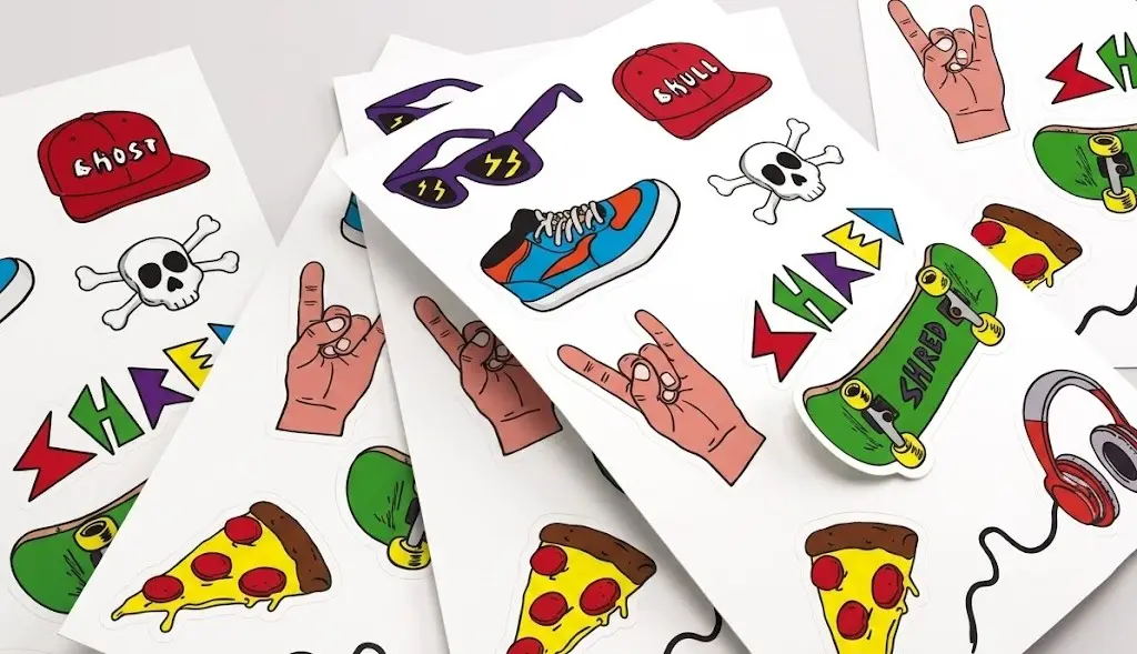 Die Cut Stickers VS Kiss Cut Stickers