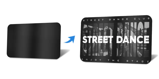 Standard Metal Business Cards Black Standard Metal Business Cards Black