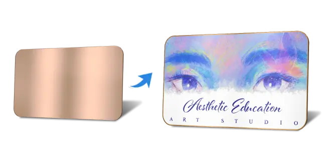 Standard Metal Business Cards Rose Gold Standard Metal Business Cards Rose Gold