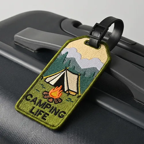 Custom_Embroidered_Camping_Luggage_Tags Custom_Embroidered_Camping_Luggage_Tags