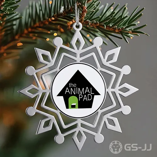 Animal Pad Snowflake Custom Metal Ornaments Animal Pad Snowflake Custom Metal Ornaments