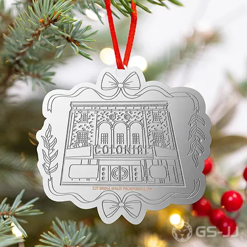 Colonial Building Custom Metal Ornaments Colonial Building Custom Metal Ornaments