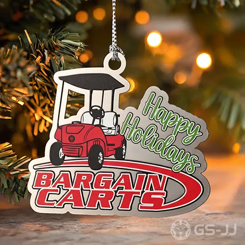 Bargain Carts Golf Cart Custom Metal Ornaments Bargain Carts Golf Cart Custom Metal Ornaments