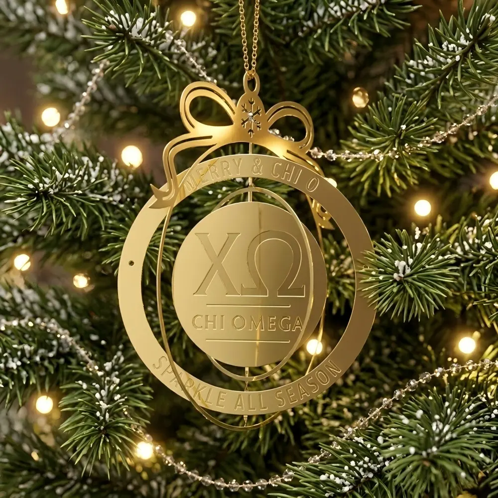 90° Rotate Double Concentric Ring Ornament 90° Rotate Double Concentric Ring Ornament