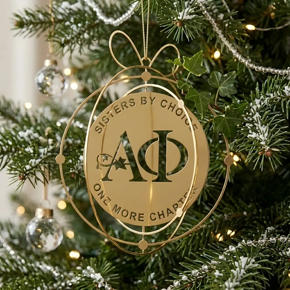 90° Rotate Gold Wire Frame Ornament 90° Rotate Gold Wire Frame Ornament