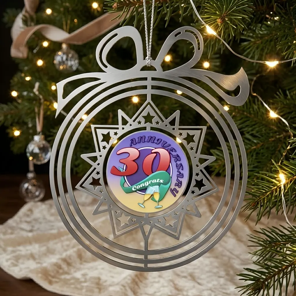 Silver Hollow Circle Ornament Silver Hollow Circle Ornament
