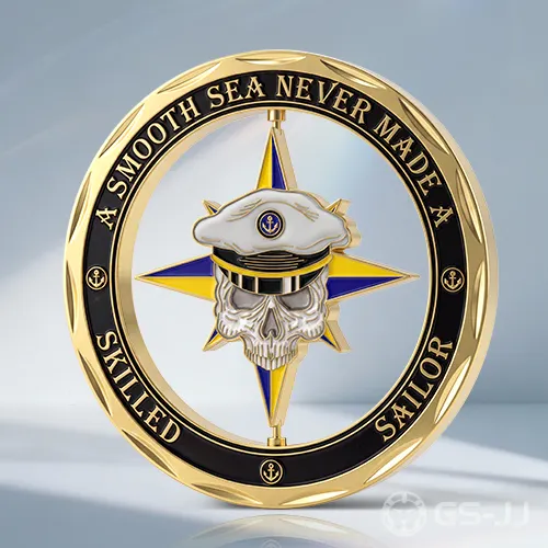 A_Smooth_Sea_Never_Made_a_Skilled_Sailor_Compass_Skull_Challenge_Coin A_Smooth_Sea_Never_Made_a_Skilled_Sailor_Compass_Skull_Challenge_Coin