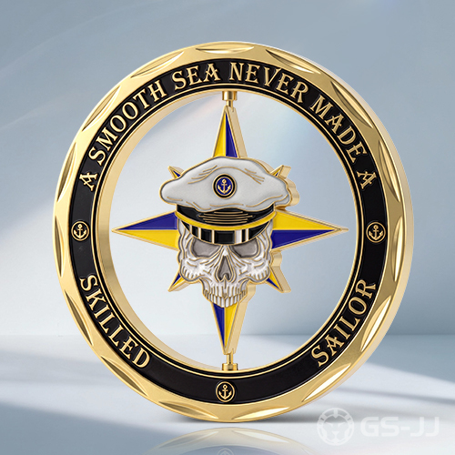 A_Smooth_Sea_Never_Made_a_Skilled_Sailor_Compass_Skull_Challenge_Coin A_Smooth_Sea_Never_Made_a_Skilled_Sailor_Compass_Skull_Challenge_Coin