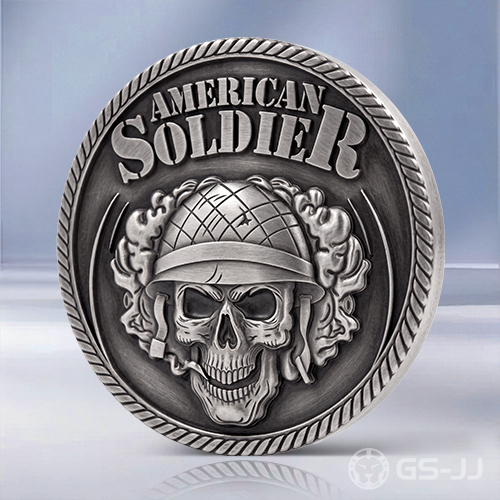 American_Soldier_Skull_Helmet_Challenge_Coin American_Soldier_Skull_Helmet_Challenge_Coin