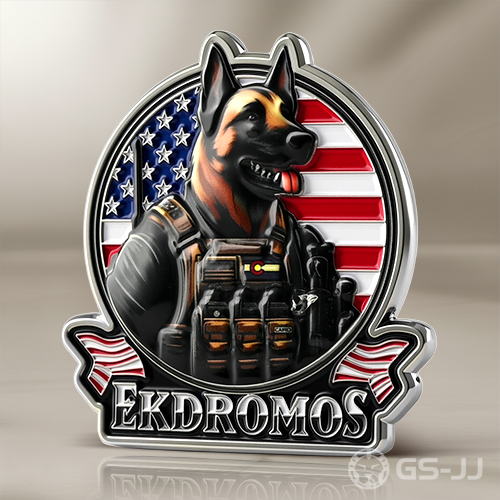 Ekdromos_K9_Police_Unit_Challenge_Coin Ekdromos_K9_Police_Unit_Challenge_Coin