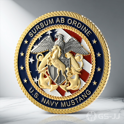 US_Navy_Mustang_Sursum_Ab_Ordine_Challenge_Coin US_Navy_Mustang_Sursum_Ab_Ordine_Challenge_Coin
