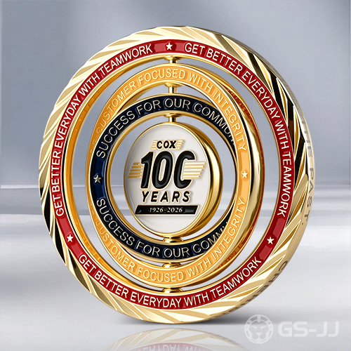 COX_10_Years_1926-2026_Anniversary_Commemorative_Challenge_Coin COX_10_Years_1926-2026_Anniversary_Commemorative_Challenge_Coin