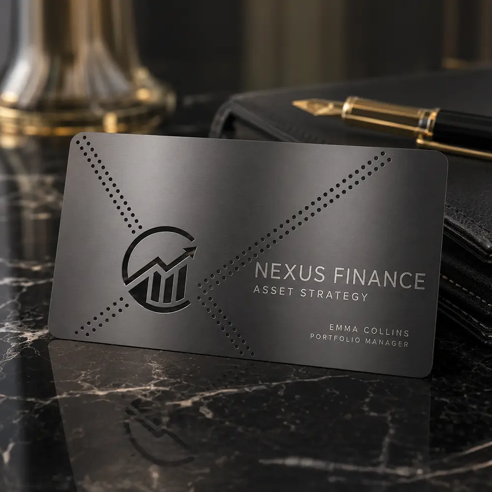 Gunmetal Metal Business Cards Gunmetal Metal Business Cards