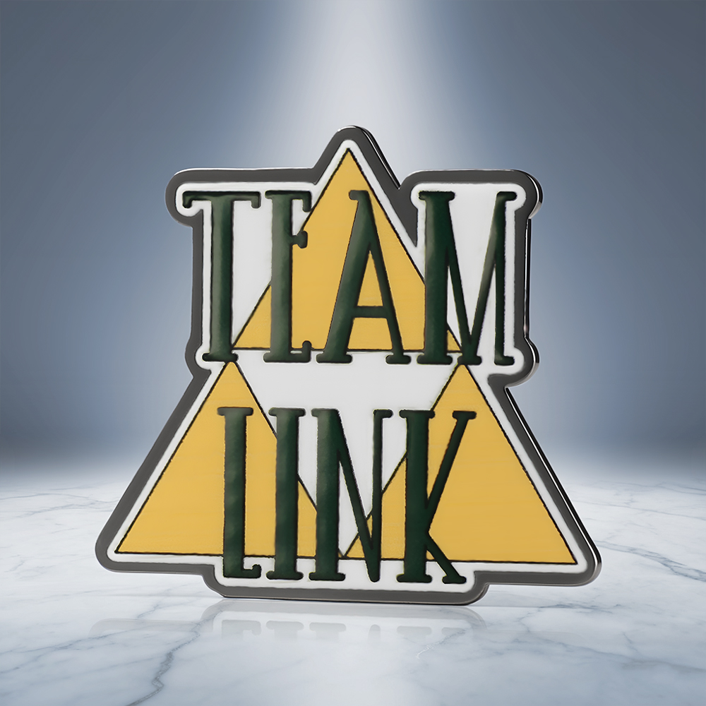 Team Link Triangle Graphic Pin