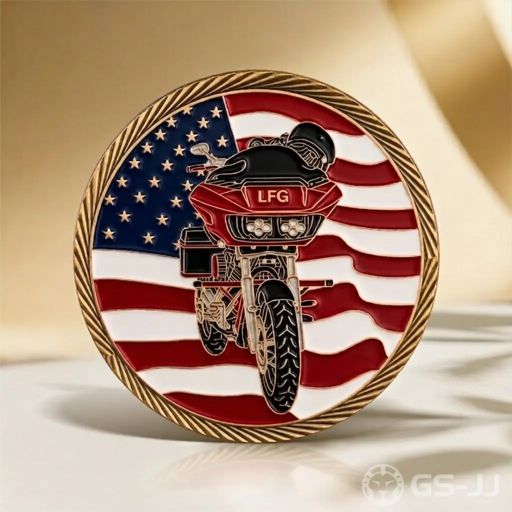Biker Challenge Coin Biker Challenge Coin