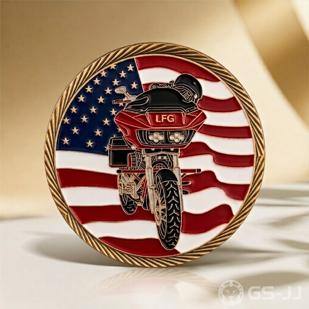 Biker Challenge Coin Biker Challenge Coin