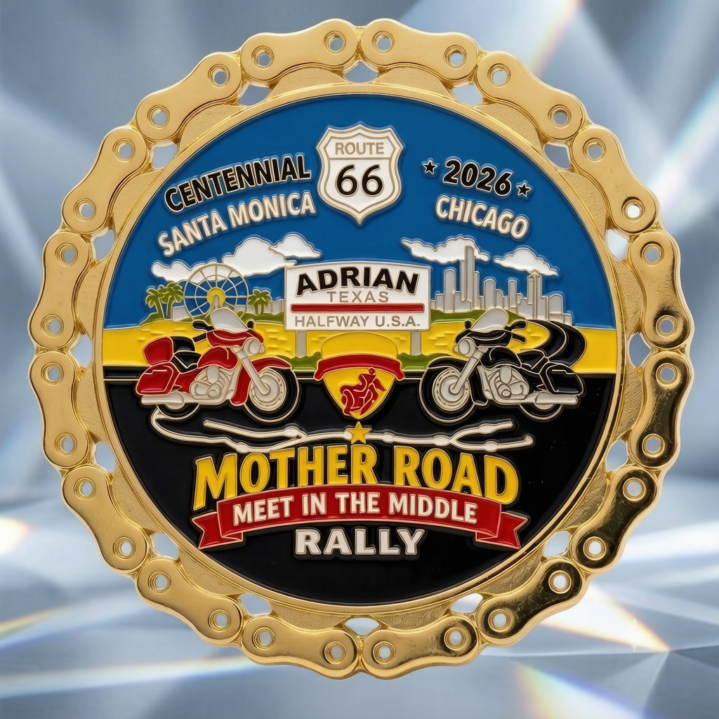 Motorcycle Club Challenge Coins
