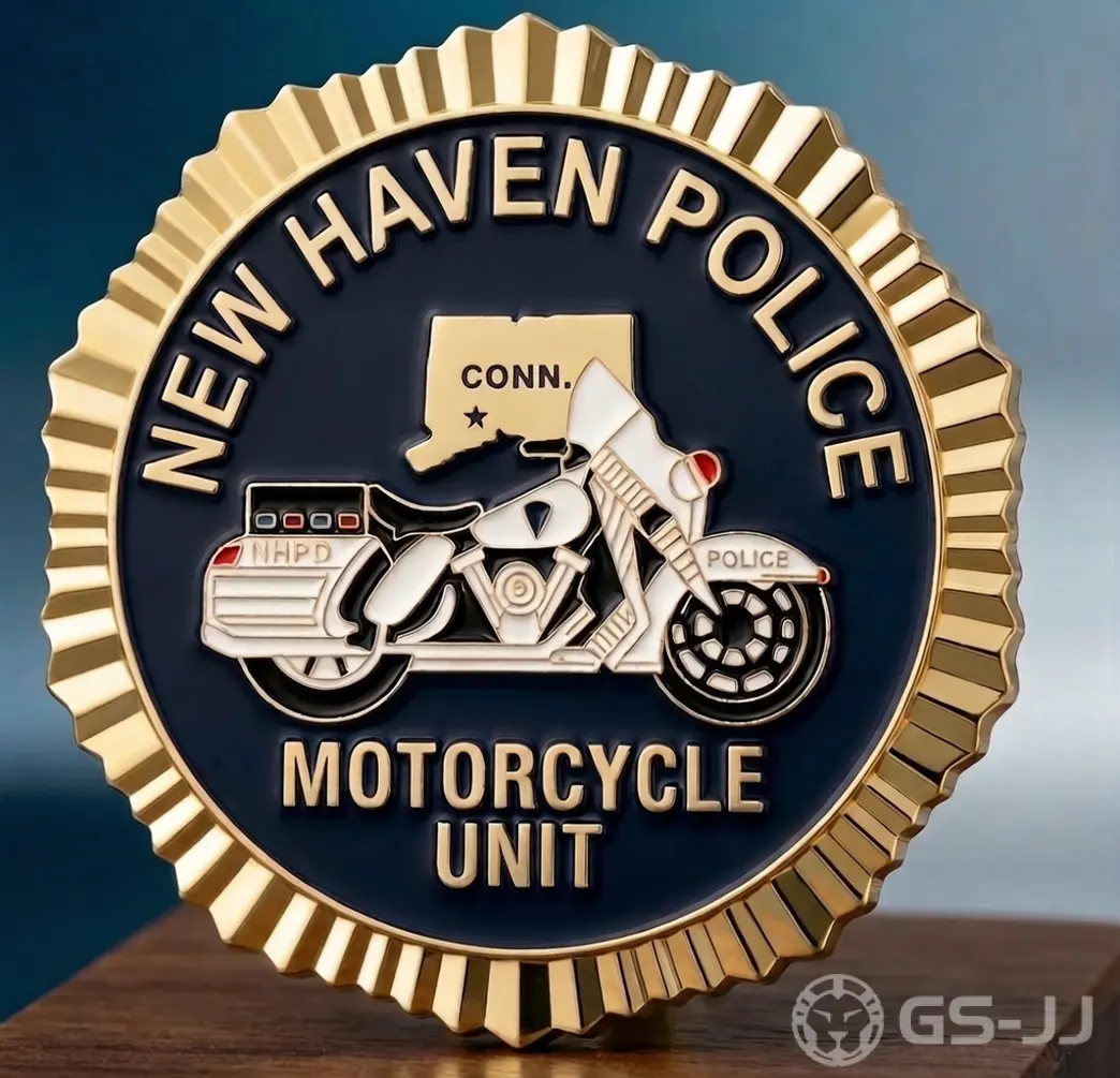 New Haven Police Motorcycle Challenge Coins New Haven Police Motorcycle Challenge Coins