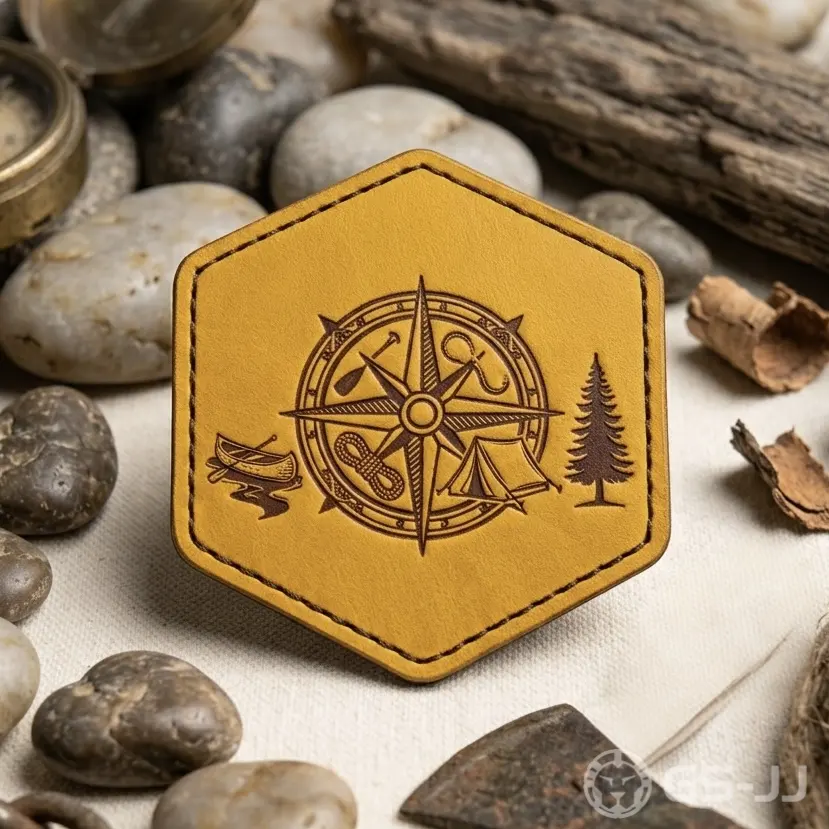 Compass Custom Leather Patches Compass Custom Leather Patches