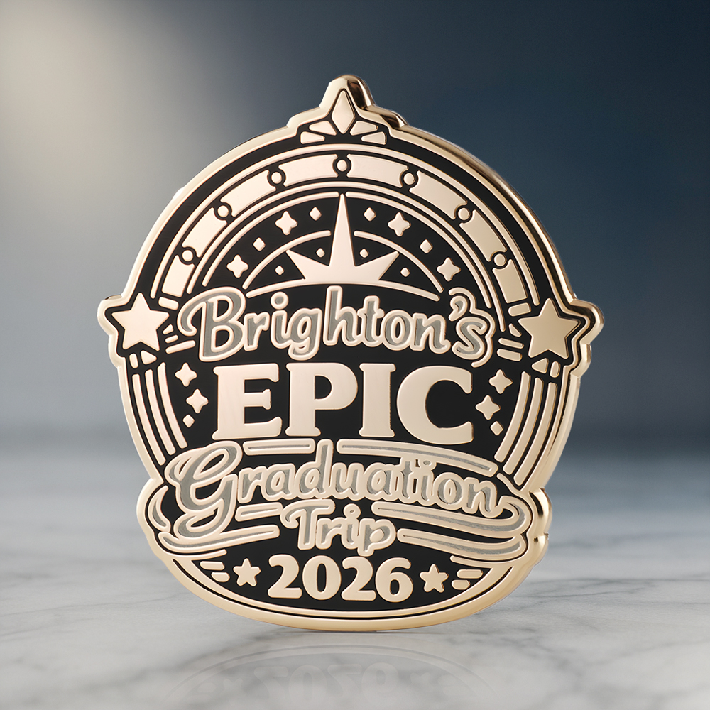 Brighton's Epic 2026 Star Arch Glow In The Dark Custom Pin