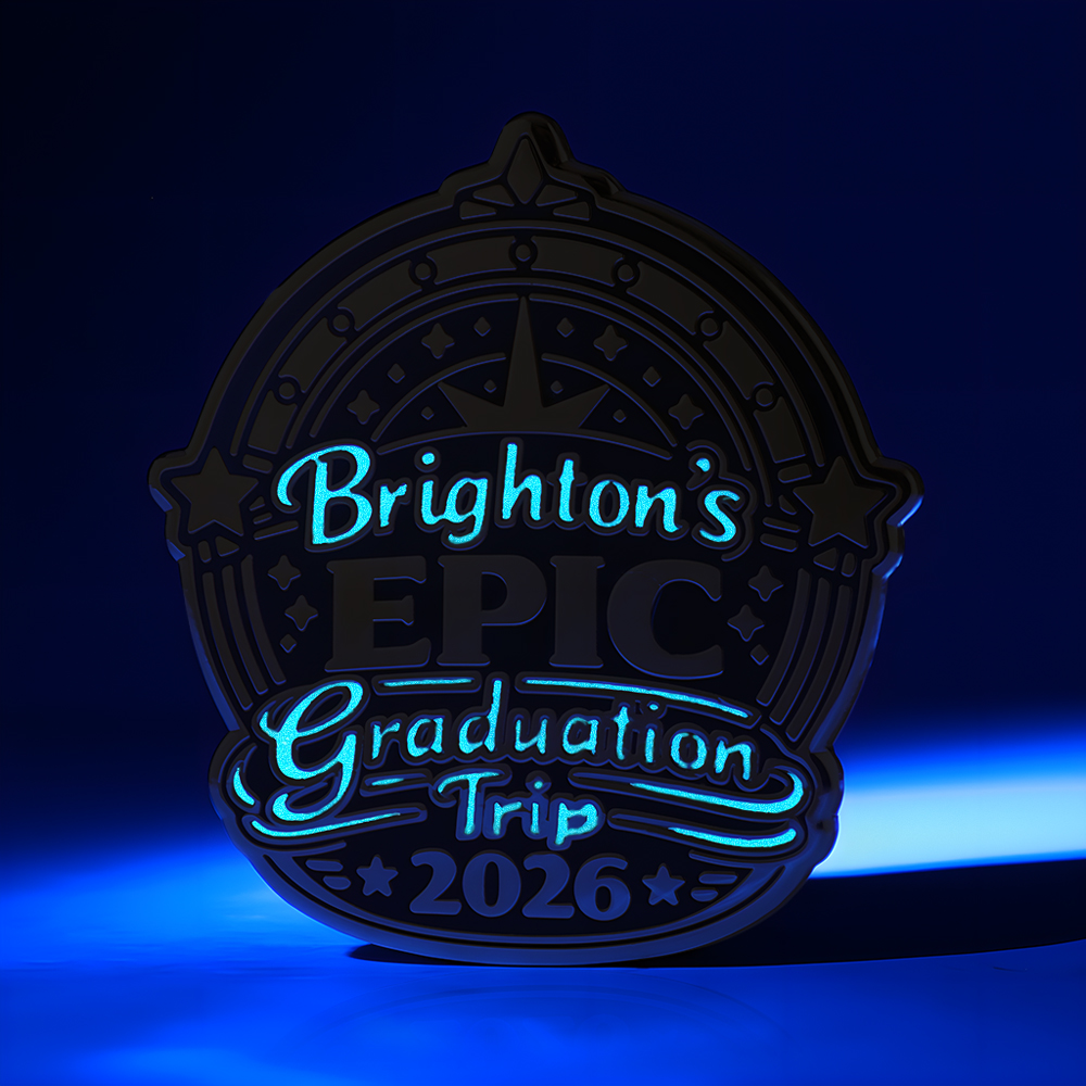 Brighton's Epic 2026 Star Arch Glow In The Dark Custom Pin