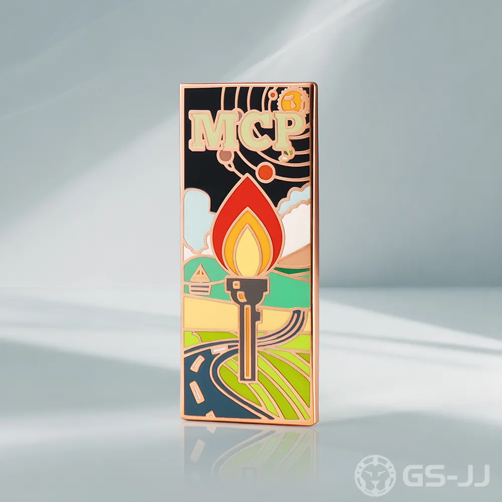 MCP Torch Countryside Landscape Shiny Copper Pin MCP Torch Countryside Landscape Shiny Copper Pin