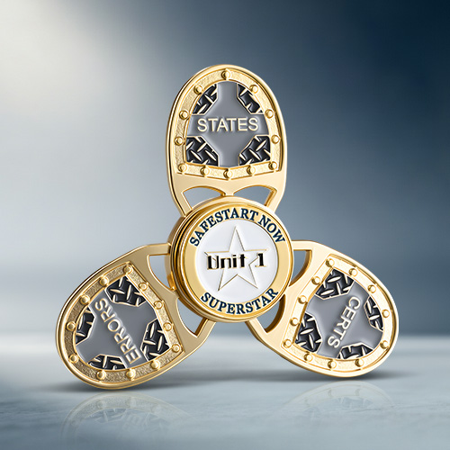 Memphis IFF Enamel Fidget Spinner