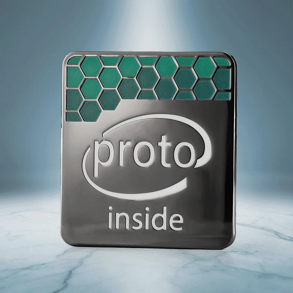 Proto Inside Honeycomb Square Glow In The Dark Custom Pin Proto Inside Honeycomb Square Glow In The Dark Custom Pin