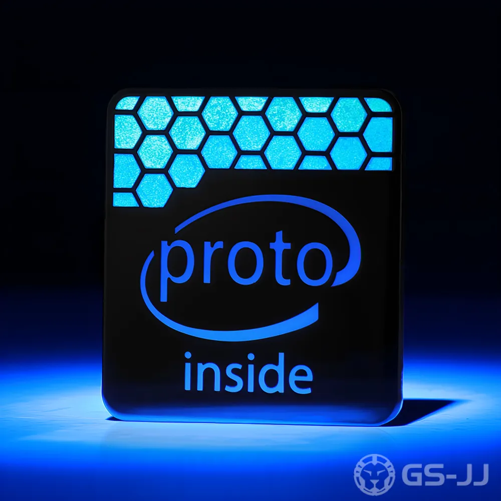 Proto Inside Honeycomb Square Glow In The Dark Custom Pin Proto Inside Honeycomb Square Glow In The Dark Custom Pin