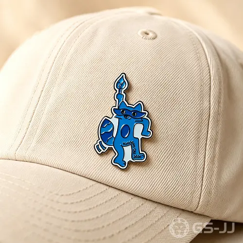Torch-Wielding Blue Fox Mascot Soft Enamel Pin Torch-Wielding Blue Fox Mascot Soft Enamel Pin