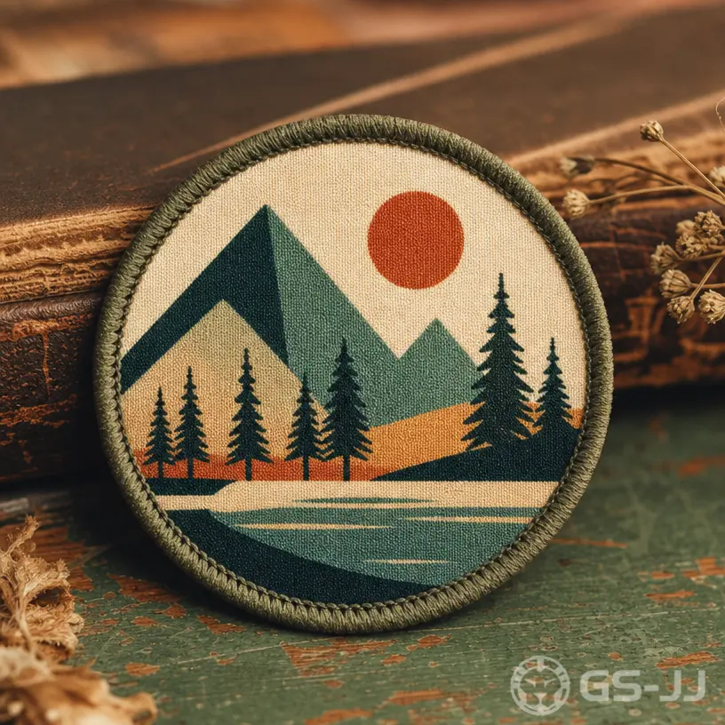 Mountain Custom Printed Patches Mountain Custom Printed Patches