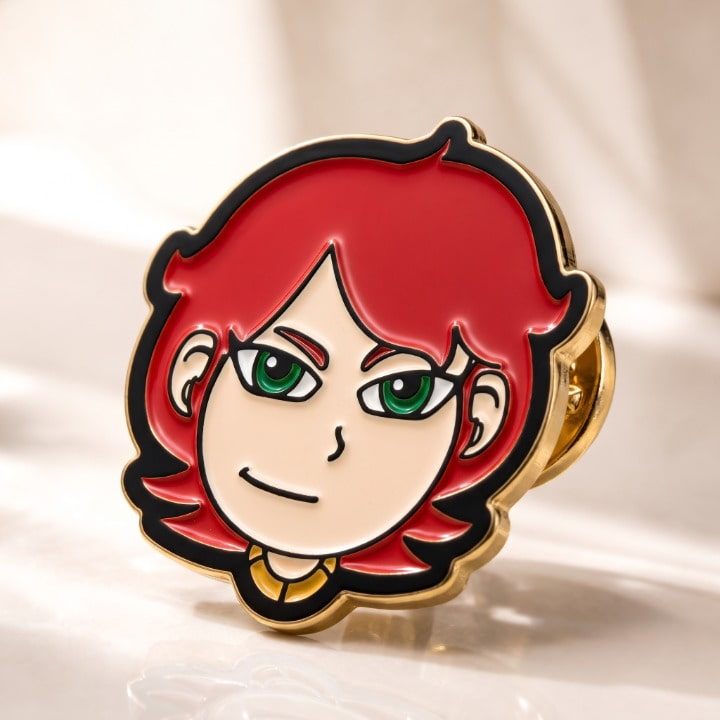 Young Girl Soft Enamel Pins