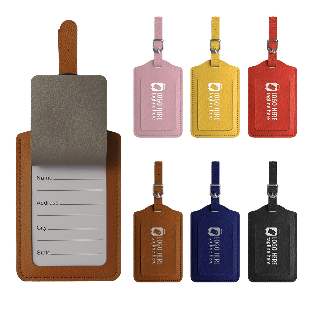Classic Faux Leather Luggage Tag All Colors